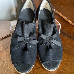 UGG Black peep toe sandal